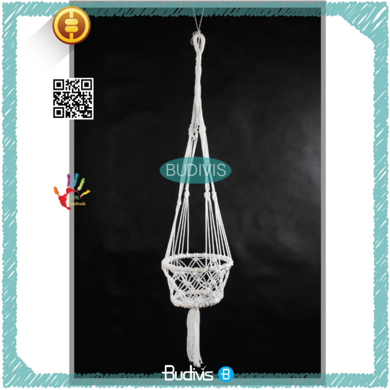 White Top Model  Planter Hanging Macrame Handmade, Macrame Plant Hanger, Planter Tree Macrame, Hanging Garden Planter