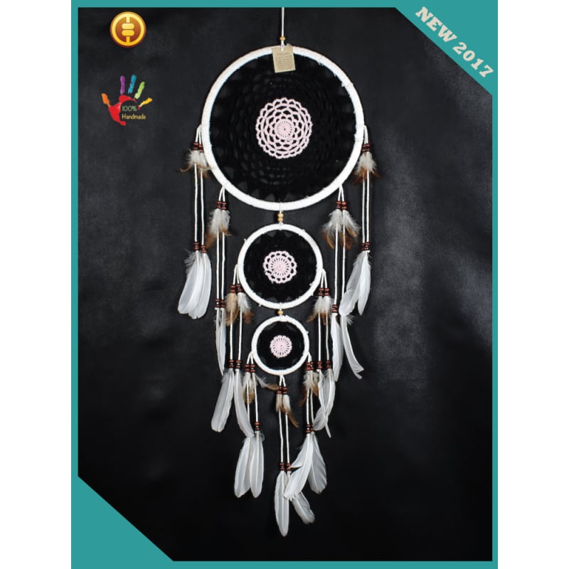 Bali Handmade Triple Dream Catcher, Dream Catcher, Dream Catcher