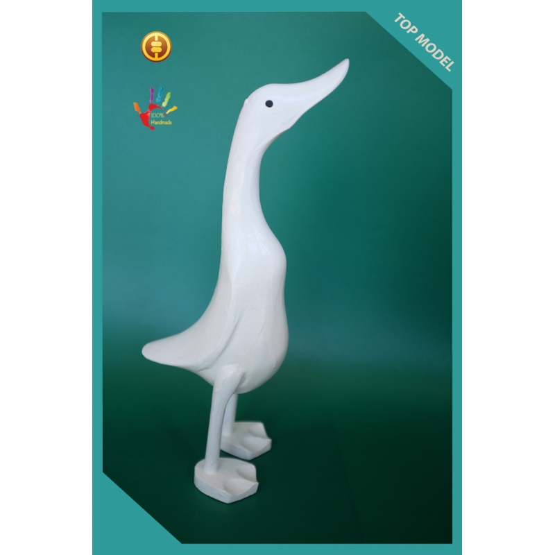 Bali Manufacturer White Wood Duck, Wooden Duck, Bamboo Duck, Bamboo Root Duck,