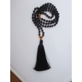 Bali Mala 108 Lava Long Hand Knotted Necklace