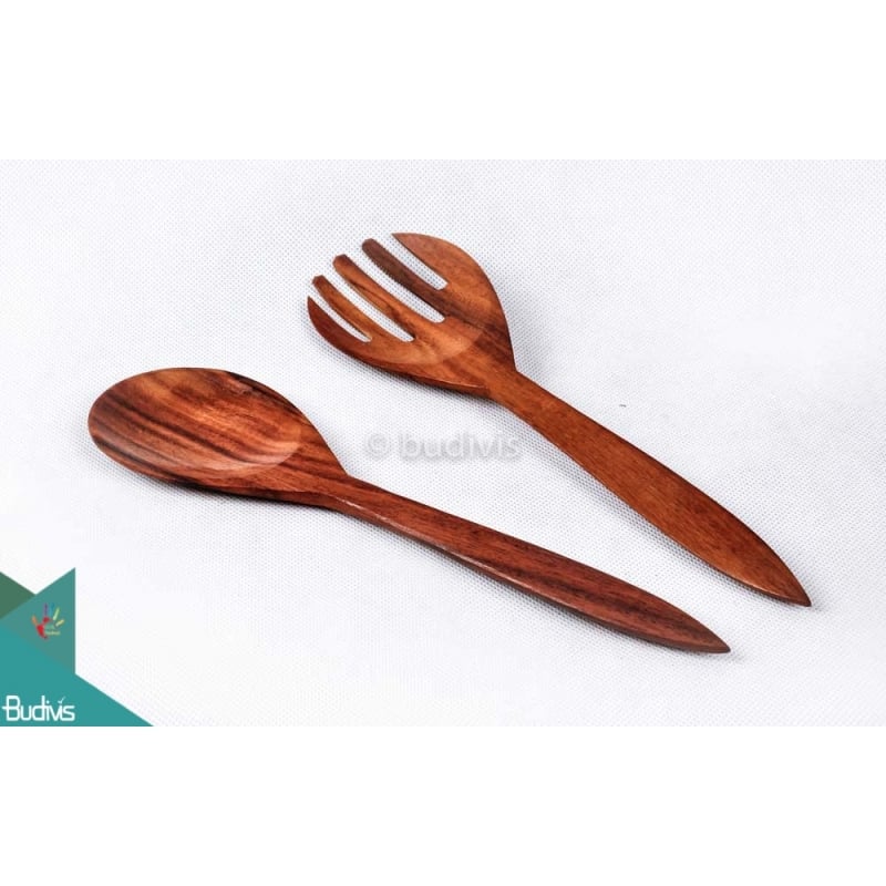 Wooden Spoon And Fork Set 2 Pcs