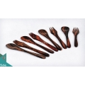 Wooden Tablespoon & Fork Set 8 Pcs