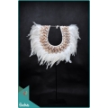 Manufacturer Tribal Necklace Feather Shell Decorative On Stand Home Decor Interior