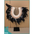 Cheap Tribal Necklace Feather Shell Decorative On Stand Decor Interior