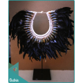 Best Selling Tribal Necklace Feather Shell Ornament Standing Home Decor Interior Decoration