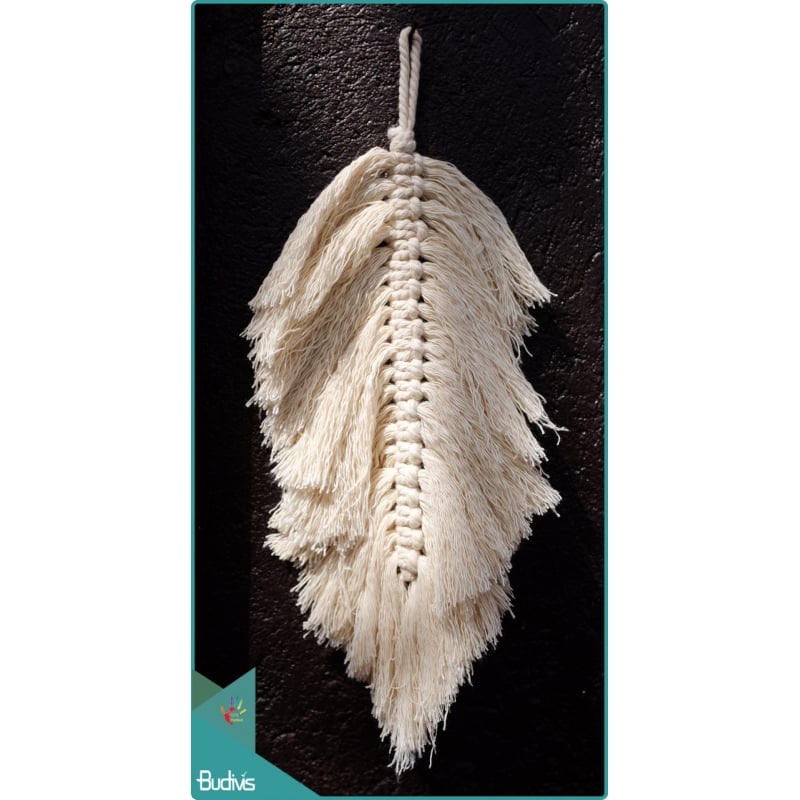 Bohemian Style Lace Feather Large Keychain