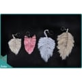 Bohemian Lace Feather Keychain