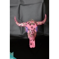 Artificial Resin Buffalo Skull Head Wall Decoration Painting, Resin Figurine Custom Handhande, Statue Collectible Figurines Resin