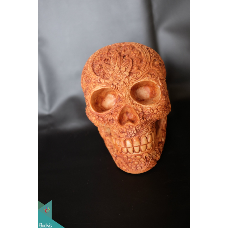 Artificial Resin Skull Hand Painted Wall Decoration, Resin Statue Custom Hand, Statue Collectible Statue Resin