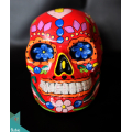 Artificial Resin Skull Hand-Painted Wall Decoration Painting, Resin Statue Custom Hand, Statue Collectible Statue Resin