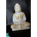 Resin Buddha Statue Silver, Resin Figurine Custom Figurine, Statue Collectible Figurine Resin