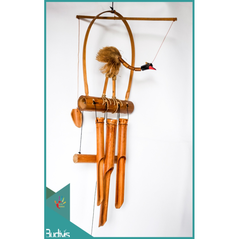 Bali Garden Hanging Bird Bamboo Wind Chime