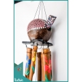 Make A Garden Hanging Turtle Painted Bamboo Wind Chime