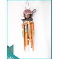 Make A Garden Hanging Turtle Painted Bamboo Wind Chime