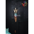 Bali Bird House Garden Hanging Hand Painted Green Beach Bamboo Wind Chime