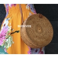 Original Bali Round Bag Full Rattan Natural