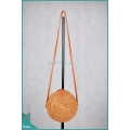 Original Bali Round Bag Full Rattan Natural