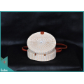 Hot Sale Round Bag White Synthetic Rattan