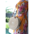 Top Sale Round Bag White Synthetic Rattan