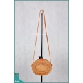 Bali Oval Bag Natural Brown Full Rattan