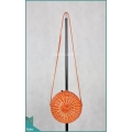 Top Model Round Bag Red Painting Rattan