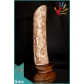 Balinese Hand-Carved Bone Goddess Landscape Ornament