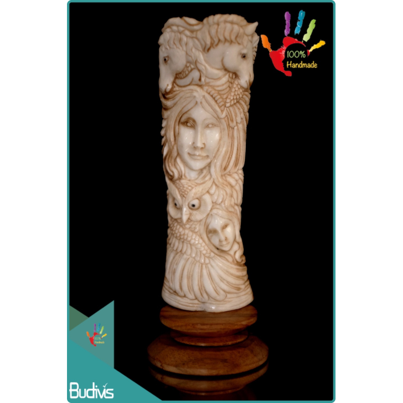 Cheap Hand Carved Bone Scenery Ornaments Wholesale