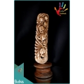 Best Seller Hand Carved Bone Skull Scenery Ornament Bali