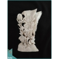 Angel Picking Roses Landscape Bone Carving Ornament