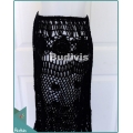 Black Long Knitted Skirt