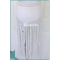 White Fringed Knit Skirt