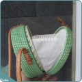 Green Rattan Round Bag