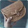 Hanwoven Solid Ata Plain Shoulder Bag