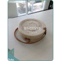 Spring Hand-Woven White Rattan Bag