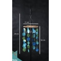 Three Colours Capiz Rattan Wind Chimes