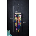 Soothing Sounds Of Multi-Colored Capiz Rattan Wind Chimes