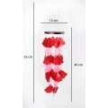 Red and Pink Brugmansia Capiz Wind Chimes