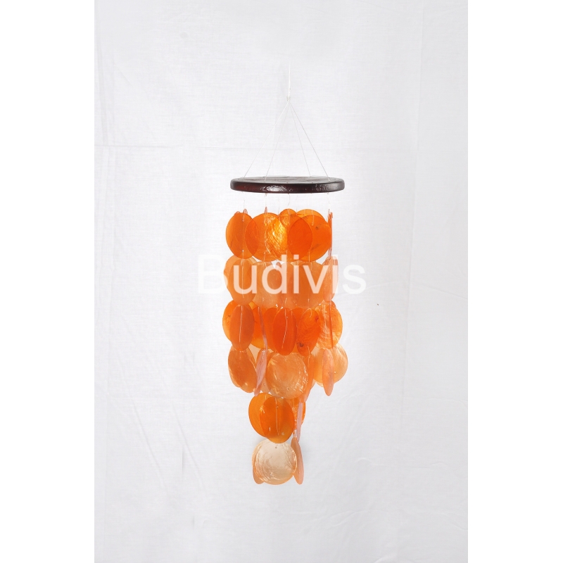 Orange Capiz Wind Chime