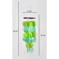 Green Small Capiz Wind Chimes