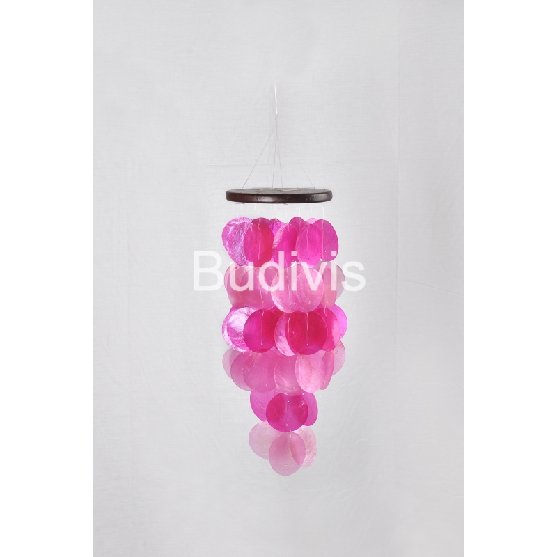 Pink Small Capiz Wind Chimes