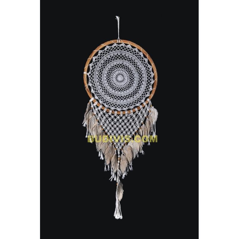 Macrame Wall Hanging Dream Catcher, Large Round Rattan Dream Catcher, Dream Catcher, Dream Catcher, Bohemian Wall Hanging