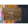 Mini Envelope Rattan Bag, Straw Bag, Hand-Woven Shoulder Bag