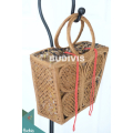 Butterfly Rattan Bag, Round Bag, Straw Bag, Bamboo Bag, Handmade In Bali