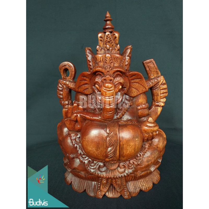 Indonesia Best-Selling Wood Carving Top Grade Ganesha