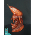 Bali Top Quality Wooden Dragon Fish Model