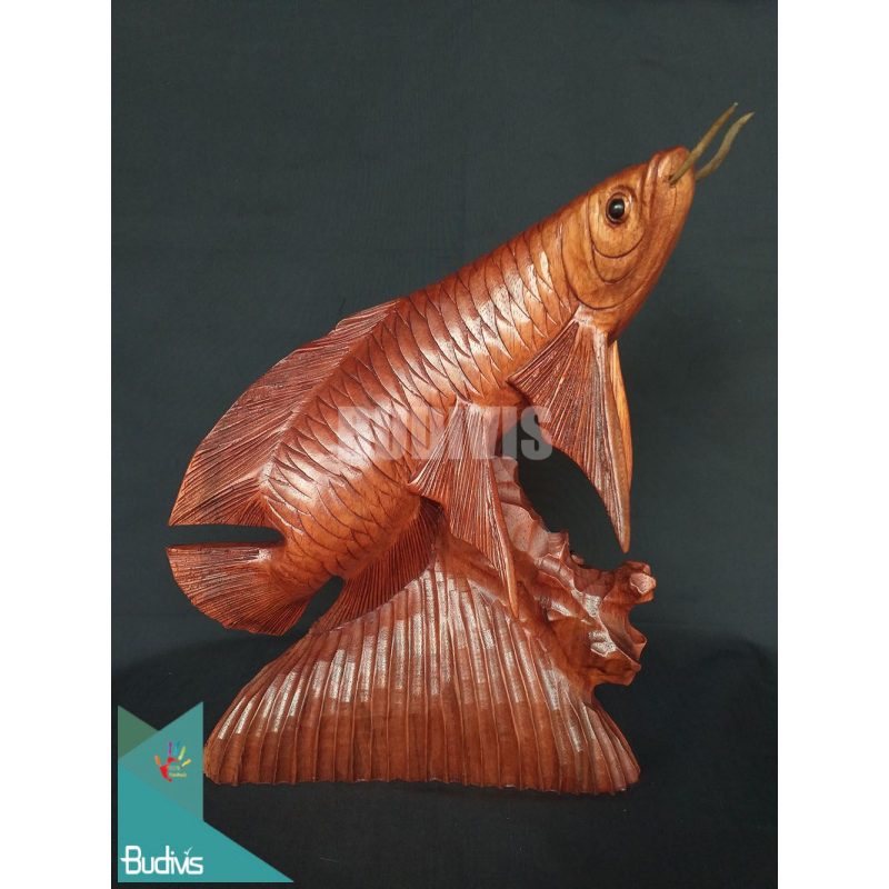 Bali Top Quality Wooden Dragon Fish Model