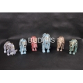 White Painted Elephant Wooden Animal Statue