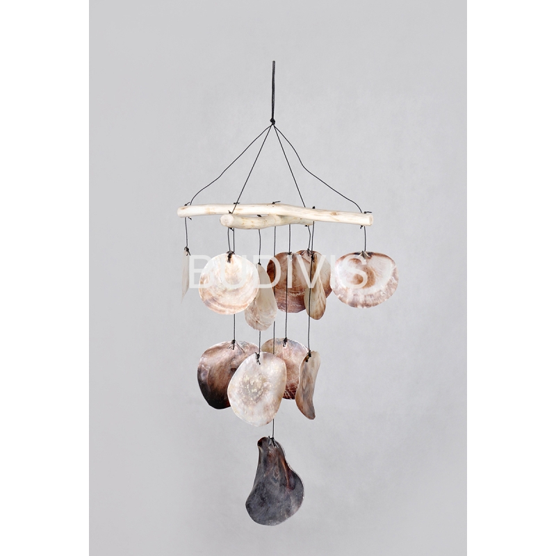 Seashell Capiz Wind Chime, Shell Wind Chime, Bali Shell Wind Chimes