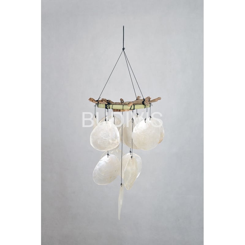 Seashell Capiz Wind Chime, Shell Wind Chime, Bali Shell Wind Chimes