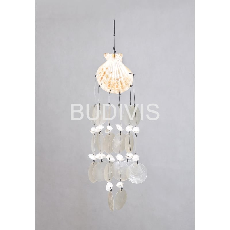 Seashell Capiz Wind Chime, Shell Wind Chime, Bali Shell Wind Chimes